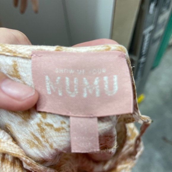 Show Me Your MuMu Beige Patterned Maxi Dress - Picture 4 of 4